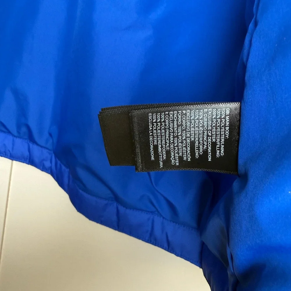 The North‎ Face Mens Blue Quilted Puffer Jacket Full Zip NF0A3XB7 Size M